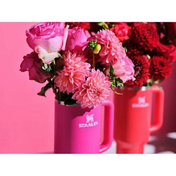 STANLEY 40 OZ H2.0 FLOWSTATE TUMBLER TARGET COSMO PINK VALENTINE'S DAY EDITION - Picture 10 of 10